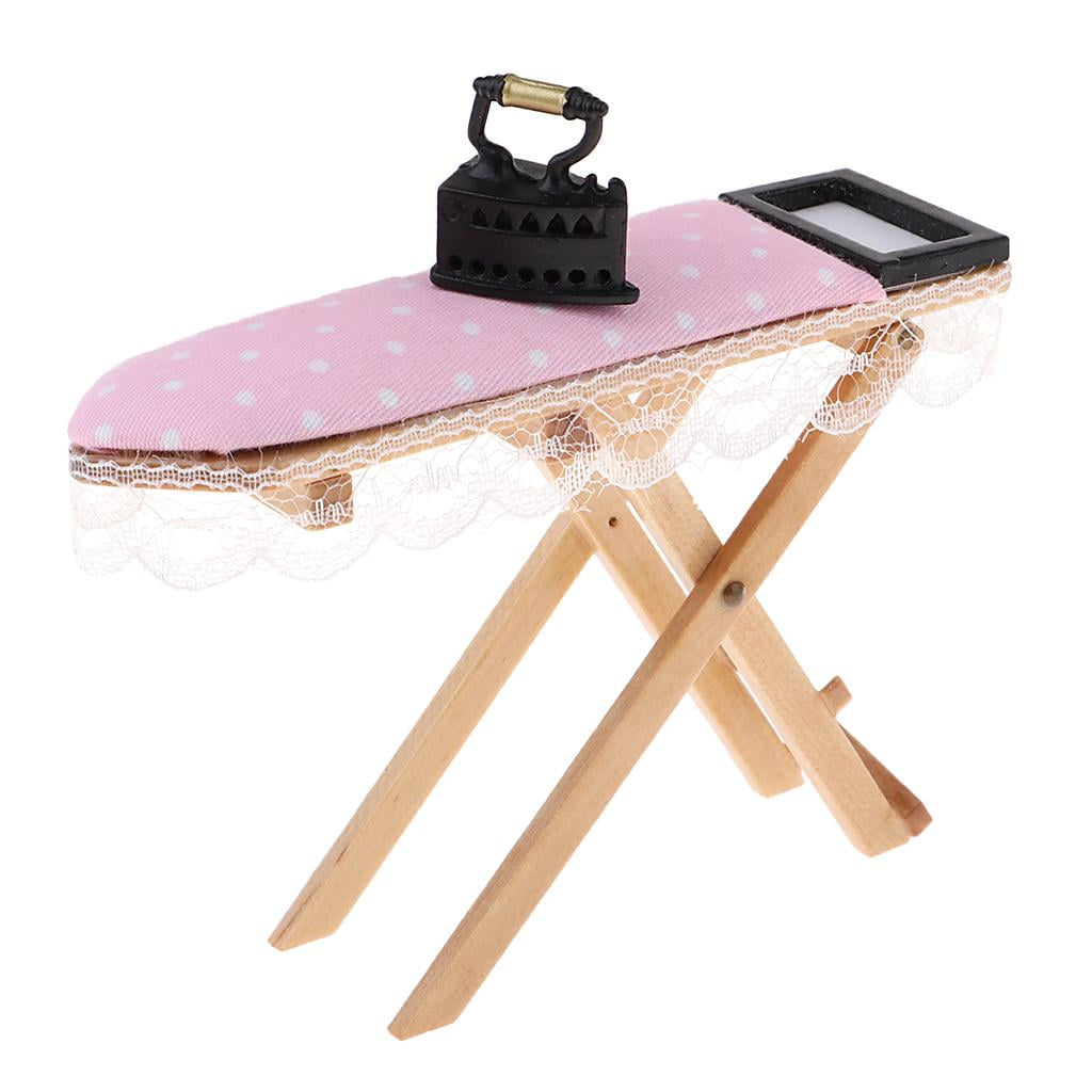 Dolls House Miniature Laundry Accessories 1:12 Scale Ironing Board 