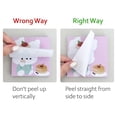 thumbnail image 3 of Wrapables Cute and Funny Animal Sticky Notes, Adhesive Memo Notepads for Home, Office, Work, Bunny and Kitty 4pc, 3 of 6