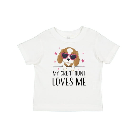Inktastic Cute Pup My Great Aunt Loves Me Boys Baby T-Shirt