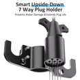 thumbnail image 2 of Aluminum Trailer Chain Holder, Heavy Duty RV Towing Chain & 7-Way Plug Organizer, Anti-Rust Cable Wire Harness Storage for 2" Tongue Jack, 2 of 8