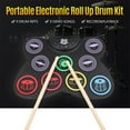 thumbnail image 1 of Electronic Drum Set, Folding Hand Roll Electronic Drum Roll Up Drum Practice Pad Kit, Drum Pedals Drum Sticks , Great Holiday Birthday Kids, 1 of 1