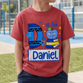 thumbnail image 4 of Back To School Shirt, Custom Name and Grade Tee, Initial Letter School Outfit, First Day Of School Gift for Students, 4 of 10