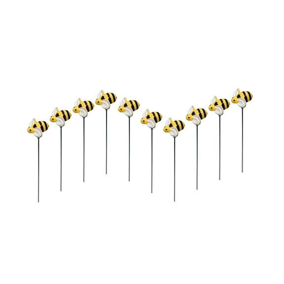 Decorative Bee Garden Stakes Weatherproof Metal Bumblebee Ornaments for Outdoor Yard Decor