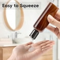 thumbnail image 5 of HYOWUIER 10 Pack 3.4 oz Amber Plastic Travel Bottles for Toiletries TSA Approved Leakproof Travel Size Containers Empty Small Plastic Shampoo Lotion Bottles with Labels, 5 of 14
