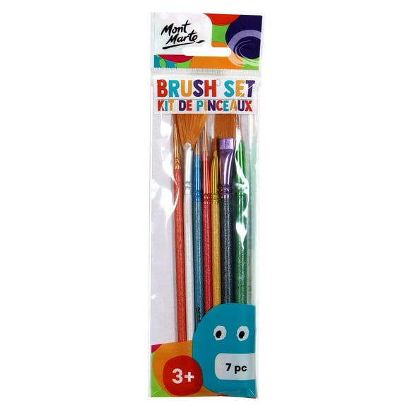 MONT MARTE Ensemble de pinceaux à peinture pour enfants, 5 un., manche en bouleau (âge 3+)
