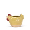 thumbnail image 3 of Abbott Collection AB-27-CRITTER-538 5 in. Ceramic Chicken Planter, Yellow - Small, 3 of 4