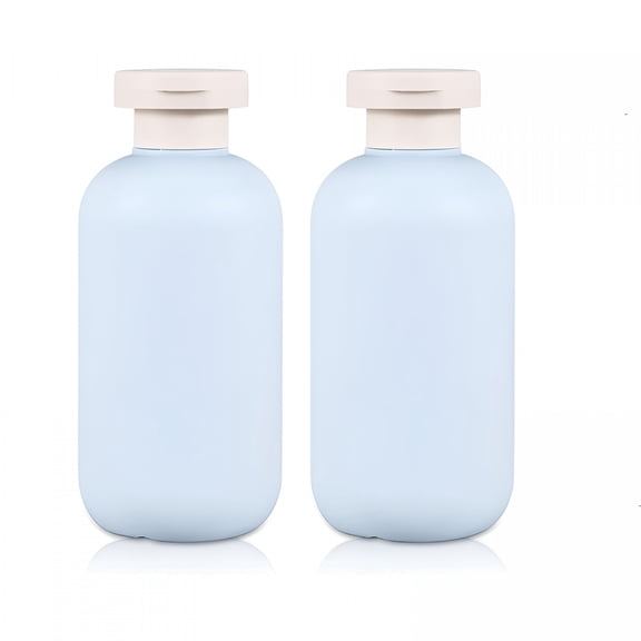 ACDANC 6.8 Oz Plastic Travel Shampoo Bottles,Refillable Flip Cap Squeeze Bottles for Toiletries,Large Leakage-Proof Travel Shampoo and Conditioner Bottles