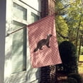 thumbnail image 2 of Caroline's Treasures BB7869CHF Sable Marten Pink Check Flag Canvas House Size , Large, multicolor, 2 of 4