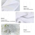thumbnail image 5 of SKYSONIC 2 Pcs Hanging Hand Towels, Soft Absorbent Flower White Towel for Kitchen Bathroom, 12"x17", 5 of 7