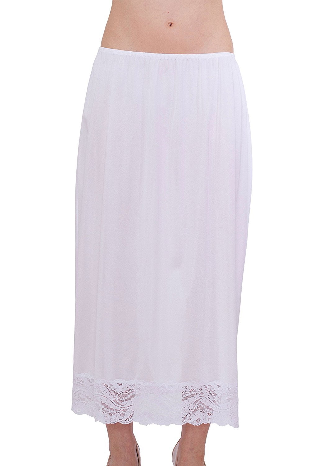 Women's Maxi, Half Slip Vintage Style 32 with All Around Lace