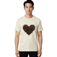thumbnail image 2 of Coffee-Beans-Heart Mens Graphic Tee, 100% Cotton, Casual Summer Wear, 2 of 2