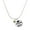 Gold, variant on Gold-tone Mini Scroll Heart - Silvertone Senior Class of 2026 Dome Necklace, 18"