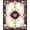 Purple Ivory Gold, Pattern 1, variant on Design&I 8'x10' Washable Area Rug Snag-Free Vintage Gothic Moth Wildlife Motif Frame Botanical Scroll Border for Dining Room, Large Office, Lounge