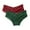 Green, variant on uublik Value 2-Pack, Thong Panties for Women No Show Thong Lace Panties Breathable Comfortable Underwear Womens