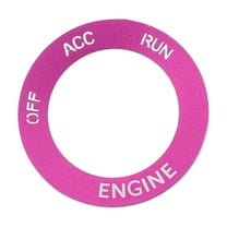 Unique Bargains Engine Start Stop Ignition Button Cover Sticker for Dodge Durango 2014-2020 Aluminum Alloy Rose Red