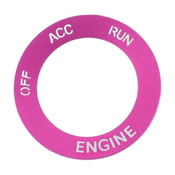 Unique Bargains Engine Start Stop Ignition Button Cover Sticker for Dodge Durango 2014-2020 Aluminum Alloy Rose Red