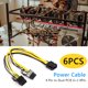thumbnail image 2 of 6pcs 8Pin hembra a 2x8Pin(6+2) Cable de alimentación GPU macho Cable divisor PCI-E, 2 of 9