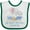 White and Green, variant on Inktastic My Great Grandpa Loves Me Cute Elephants Clouds Moon Stars Boys or Girls Baby Bib