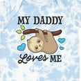 thumbnail image 4 of Inktastic My Daddy Loves Me with Sloth and Hearts Boys or Girls Baby Bodysuit, 4 of 5