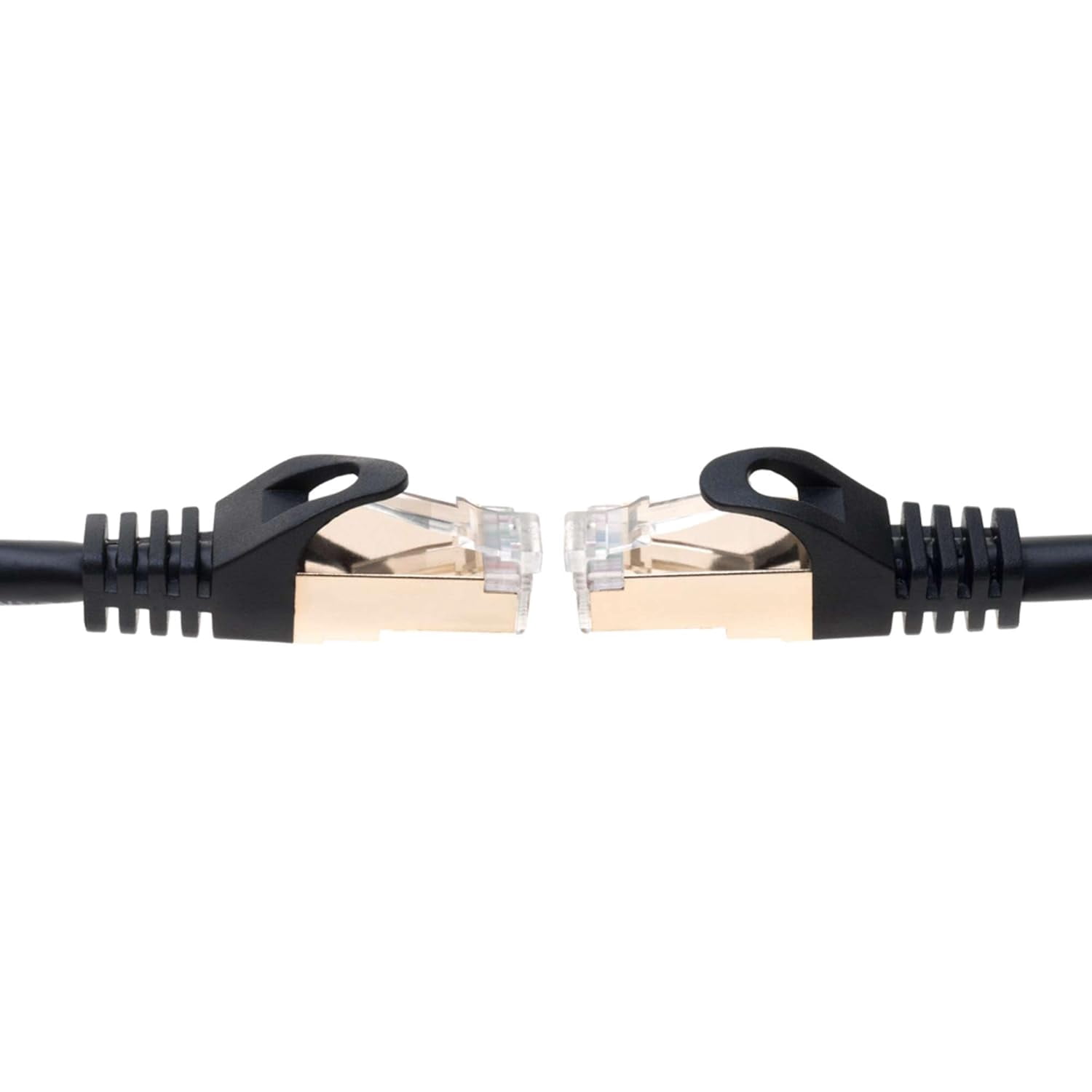 Cat7 Ethernet Cable 1 pack of 100FT Copper Shielded RJ45 Cord for Router, PC, Gaming, Servers, PoE Security Cameras, Smart TVs, 10Gbps 600MHz High-Speed Network Patch, Black, Cables Direct Online