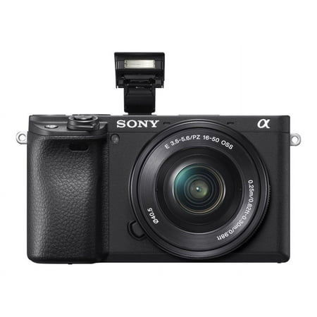 Sony a6400 ILCE-6400L - Digital camera - mirrorless - 24.2 MP - APS-C - 4K / 30 fps - 3x optical zoom 16-50mm lens - Wi-Fi, NFC, Bluetooth - black