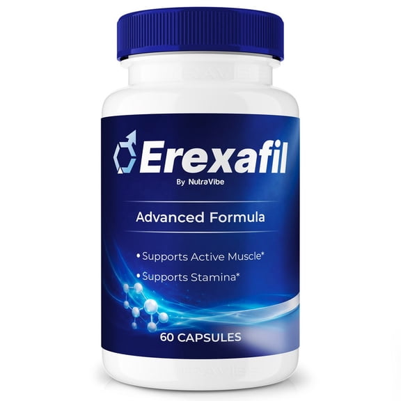 Erexafil – Original Erexafil Capsules with a Natural Daily Blend for Energy & Wellness | Clean, Gentle, Easy-to-Swallow Pills (60 Capsules)