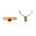 thumbnail image 1 of Kamada Combination of Rudraksha Tulsi mala and exquisite ramdarbar Tulsi (basil) mala,Spritual Pendant Necklace for Women and Men, 1 of 5