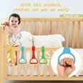 thumbnail image 3 of GIRACOA 6 Pieces Baby Playpen Handle Handles, Baby Playpen Rings, Cot Rings to Help Babies Learn to Stand, Hanging Over Baby Camping Bed, Large, 3 of 7