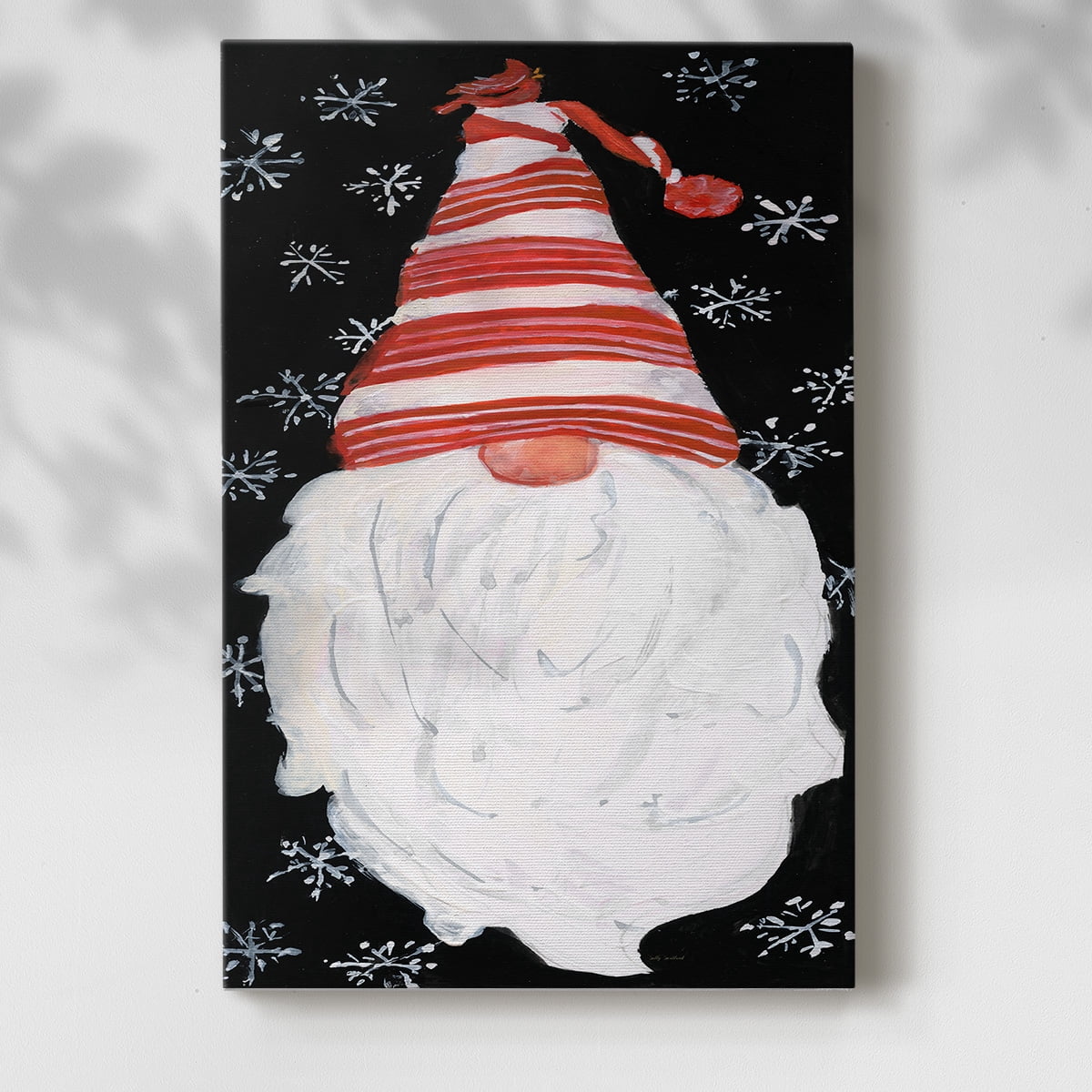 Winter Snow Gnome- Gallery Wrapped Canvas