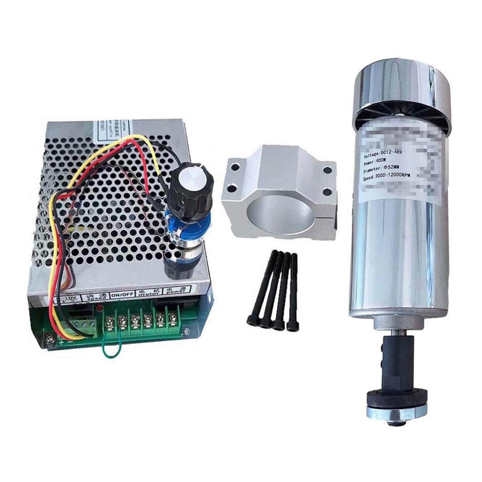 Air cooled 0.4kw CNC spindleMotor Angle Grinder Kit chuck 400W Spindle Motor /Power Supply speed governor For Engraving ,Anti-Rust