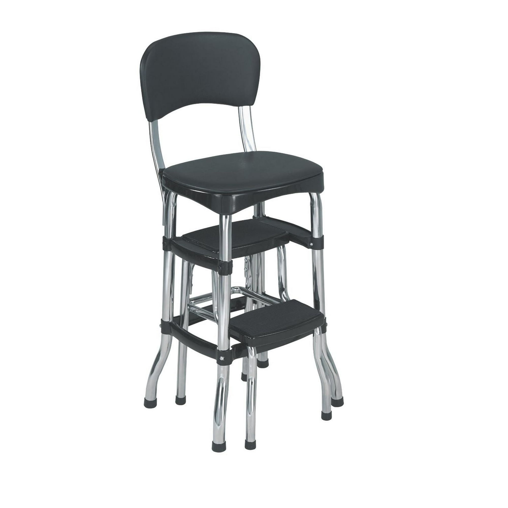COSCO Stylaire Retro Chair + Step Stool with Pull-Out Steps