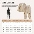 thumbnail image 4 of Kdxio Tortilla Print Womens Pajamas Set Button Down 2 Piece Pjs Long Sleeve Oversized Sleepwear with Pockets-Small, 4 of 7