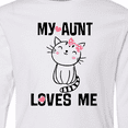thumbnail image 4 of Inktastic My Aunt Loves Me Kitty Long Sleeve Youth T-Shirt, 4 of 5