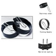 thumbnail image 4 of 2-Pack Stainless Steel Egg Ring Molds – Non-Stick Pancake & Egg Maker Ring Set for McMuffin Sandwiches, Breakfast Cooking Tools for Frying Eggs & Shaping Patties TIKA, 4 of 7