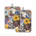 thumbnail image 7 of Yayeee Pot Holders Kitchen Heat Resistant with Pocket 7"x9.8" Cotton Oven Cooking Hot Pads, Colorful Flowers, 7 of 7