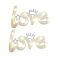 thumbnail image 2 of LED LOVE Letters Lamps for Decor White Plastic Material Create Romantic Atmosphere 2 Pcs, 2 of 4