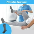 thumbnail image 3 of Diabetic Socks Men's & Women Crew Style Physicians Approved Socks, 3 Pairs, Size 9-11 (Charcoal Grey), 3 of 5