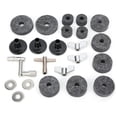 thumbnail image 2 of Accesorios de Reemplazo de Platillos, 23 piezas kit de platillos de almohadilla de camtro de tambor duradero acesorios de percusio incluyen almohadilla de fielto de platillo, 2 of 7