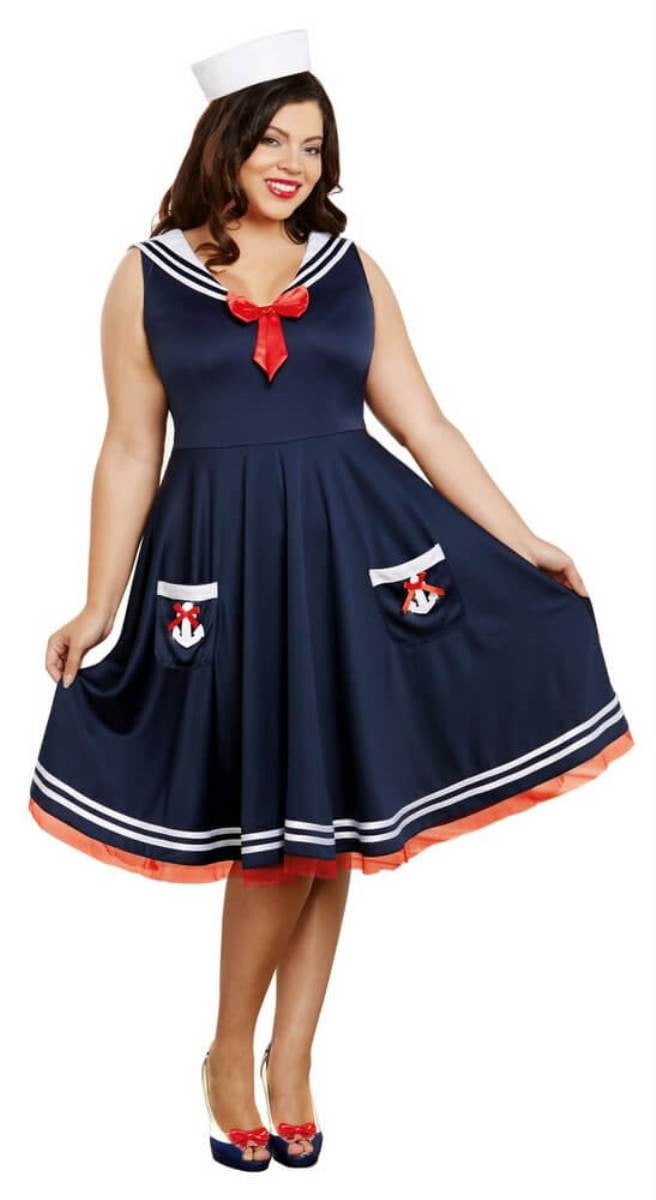retro fashion for plus size