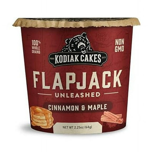 Kodiak Cakes Unleashed Flapjack On The Go Baking Mix, Cinnamon and Maple, 2.25 Ounce ( Pack of 2 )