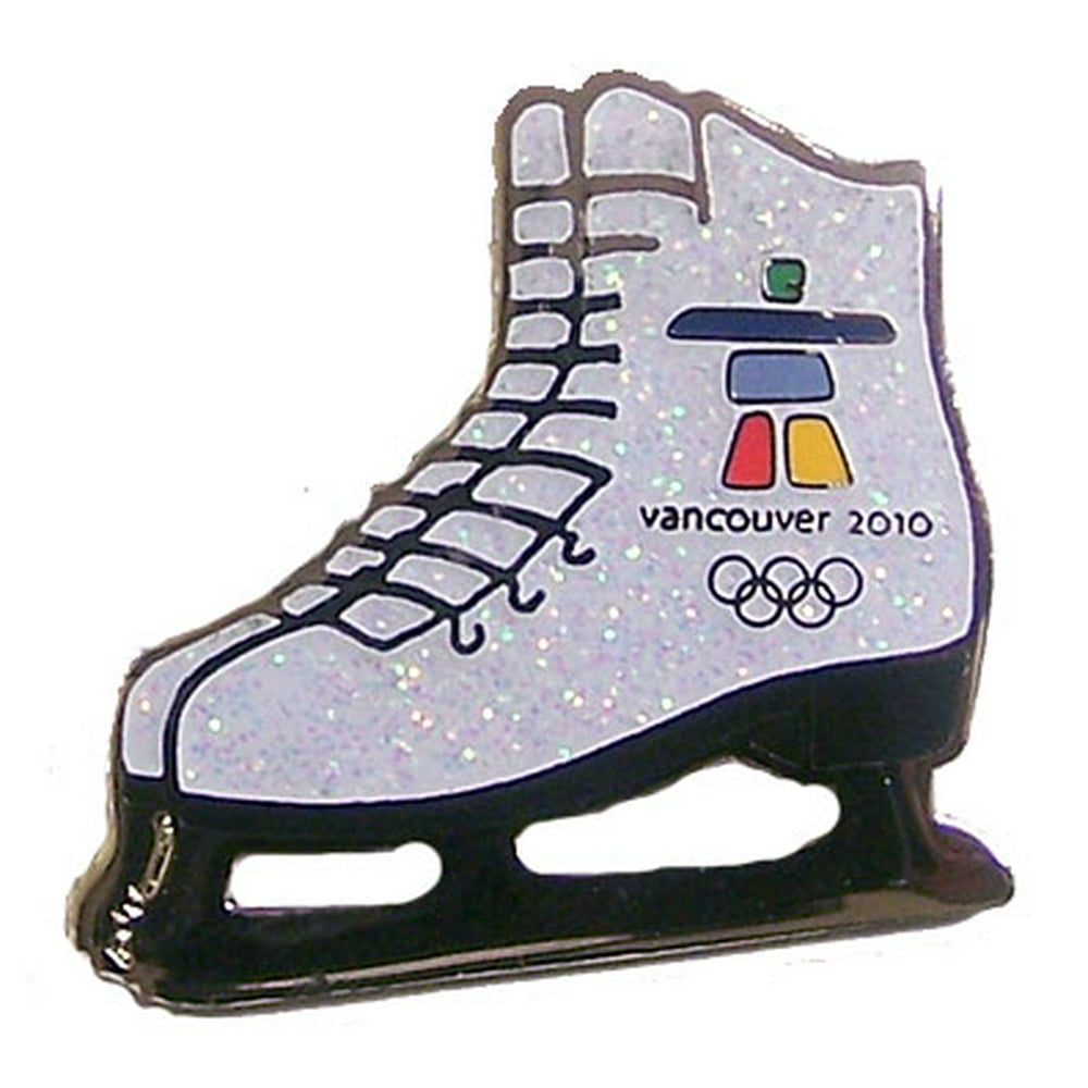 Vancouver Olympics 2010 Glitter Figure Skate Pin