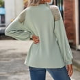 thumbnail image 6 of TAIAOJING Womens Tops V Neck Lace Tee Long Sleeve T Shirt Casual Blouses Tunic Tops, 6 of 9