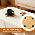 thumbnail image 6 of Qenwkxz 5PCS Wood Coasters for Drinks, 4.3 Inch Felt Absorbent Coaster, Non-Slip Drink Coasters for Coffee Tabletop Protection, Non-Stick, Suitable for Kinds of Cups Wooden Table Drink, 6 of 11