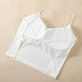 thumbnail image 6 of Yuwull Women'S Cami Vests Crop Tank Top Daily Bra Ice Silk Sleeveless Spaghetti Strap Stretchy Tank Top With Built In Bras Undershirt s, 6 of 6
