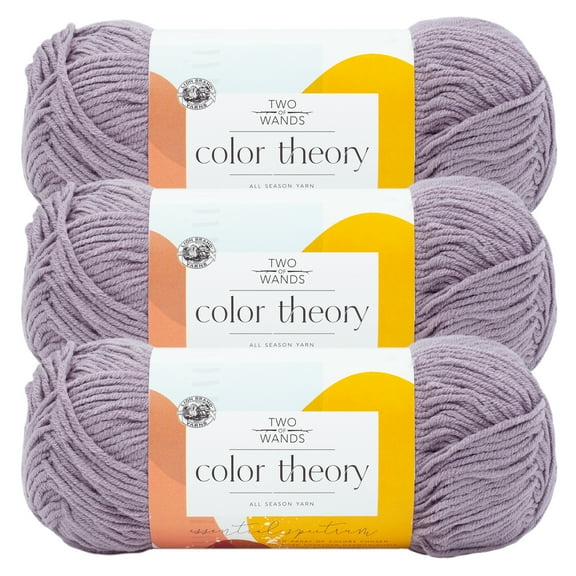 Lion Brand Yarn Color Theory Provence Medium Acrylic Purple Yarn 3 Pack