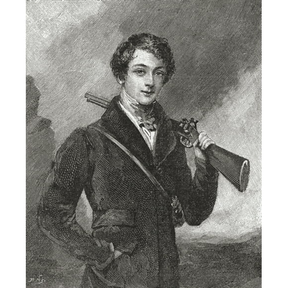 John James Robert Manies, 7e Duc de Rutland, 17 Ans, 1818 Affiche (14 x 17)
