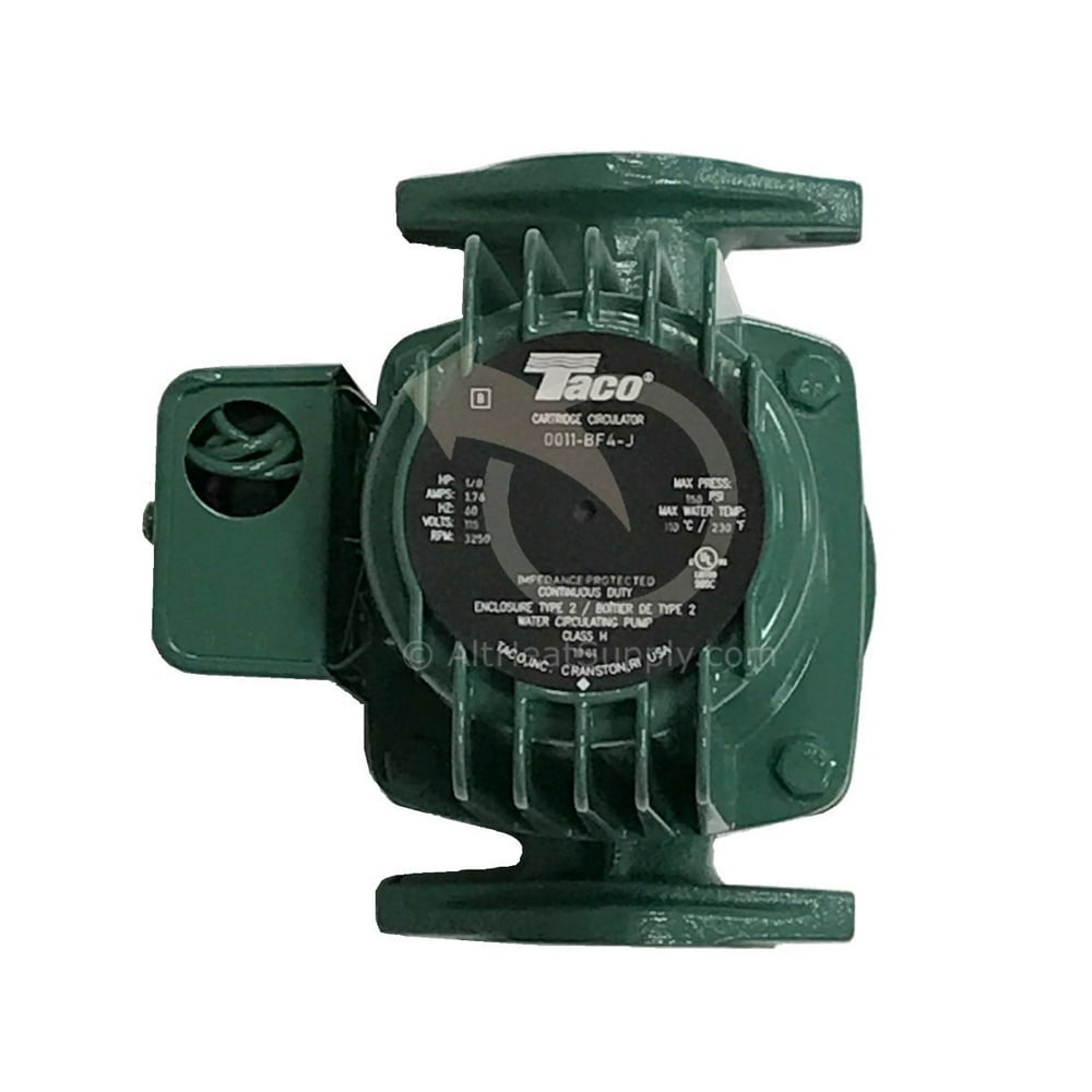 Taco 0011 BF4J Circulating Pump, Cast Iron with Bronze Cartridge, 1/8