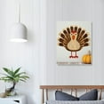 thumbnail image 3 of Creowell 16x20in Canvas Wall Art Picture for Living Room Bedroom Thanksgiving Turkey Canvas Wall Art 16x20in, 3 of 3