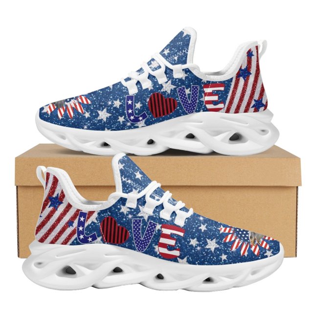 Zapatillas deportivas para mujer, cómodas y versátiles, ligeras, ajustadas, con diseño de huella de perro y corazón de amor, para caminar