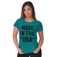 thumbnail image 3 of Made in the USA Patriotic Pride Eagle Women's T Shirt Ladies Tee Brisco Brands S, 3 of 6